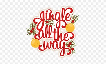 Christmas Scrapbook Title Svg Scrapbook Cut File Cute - Jingle All The Way