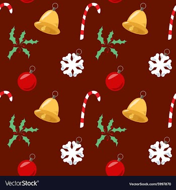 Christmas seamless pattern vector image
