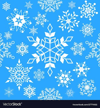 Christmas seamless pattern with snowflakes vector image