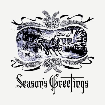 Christmas Season's greetings  drawing, | Free PSD - rawpixel