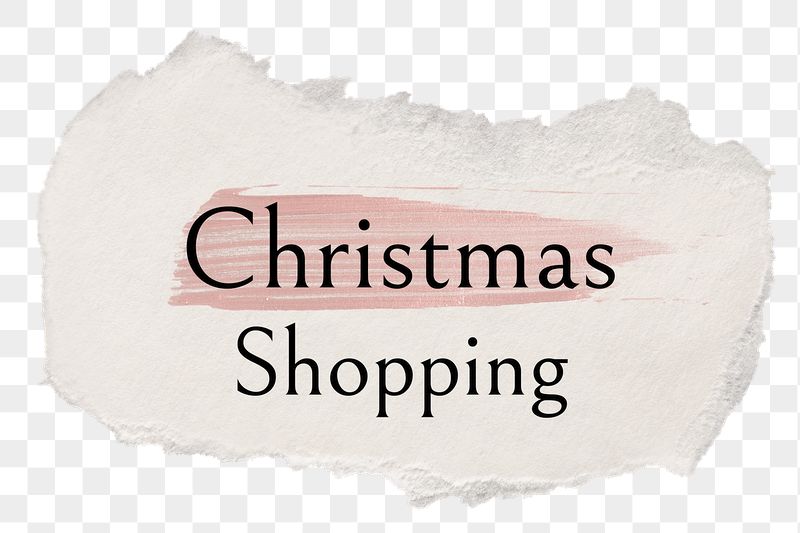 Christmas shopping png ripped paper | Free PNG - rawpixel