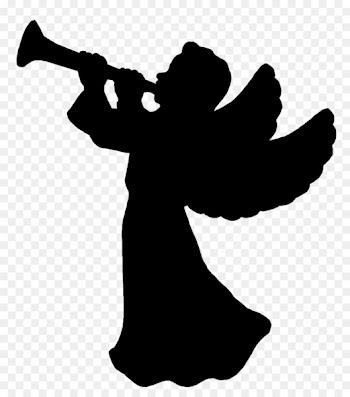 Christmas Silhouette Angel Clip art - sillhouette 