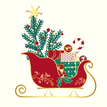 Christmas sleigh | Free stock vector - 503521