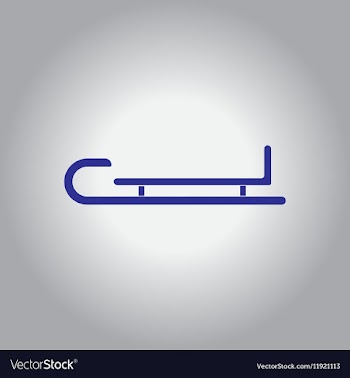 Christmas Sleigh vector image
