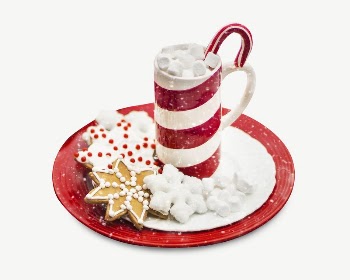Christmas snack collage element, isolated | Free PSD - rawpixel
