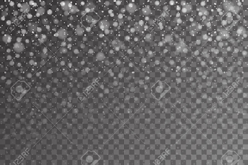 Christmas Snow. Falling Snowflakes On Transparent Background ...