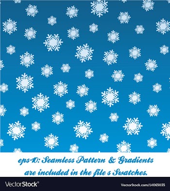 					Christmas snow pattern vector image														