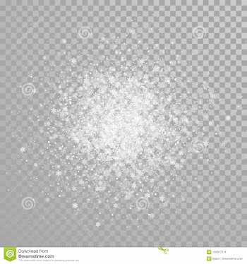 Christmas Snow Sparkling Snowflakes Glitter Confetti On White ...