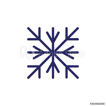 christmas snowflake line style icon