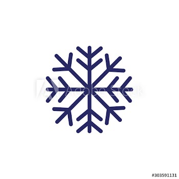 christmas snowflake line style icon