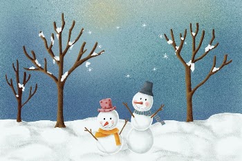 Christmas snowman background, festive Winter | Free Photo Illustration - rawpixel