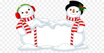 Christmas Snowman Clip art - Two Snowman Decor PNG Clipart Image 
