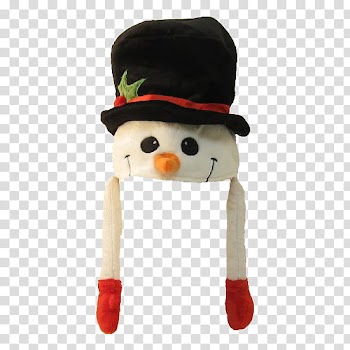Christmas, snowman hat transparent background PNG clipart