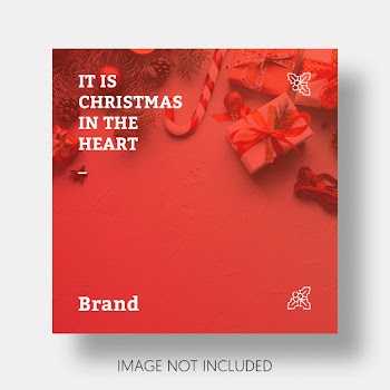 Christmas social media post template instagram Free Psd