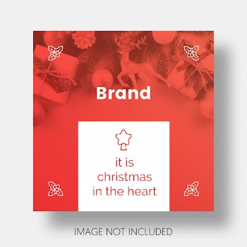 Christmas social media post template instagram Free Psd