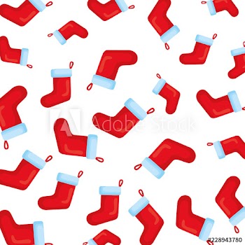 christmas socks decorative pattern