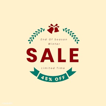 Christmas special sale 45% off vector | Free stock vector - 493777