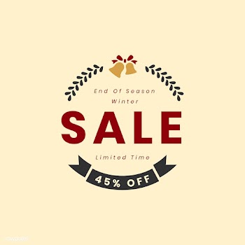 Christmas special sale 45% off vector | Free stock vector - 493820