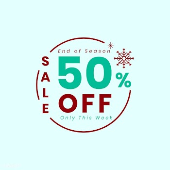 Christmas special sale 50% off vector | Free stock vector - 493734