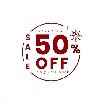 Christmas special sale 50% off vector | Free stock vector - 493745