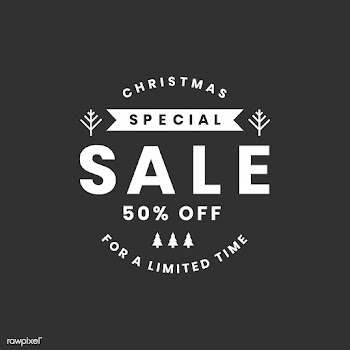 Christmas special sale 50% off vector | Free stock vector - 493746