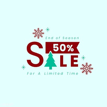 Christmas special sale 50% off vector | Free stock vector - 493749