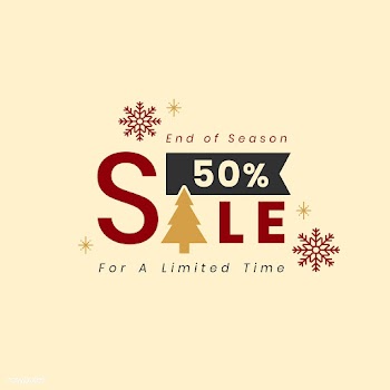 Christmas special sale 50% off vector | Free stock vector - 493756
