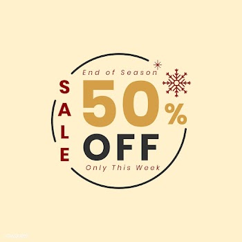 Christmas special sale 50% off vector | Free stock vector - 493760