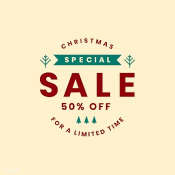 Christmas special sale 50% off vector | Free stock vector - 493771
