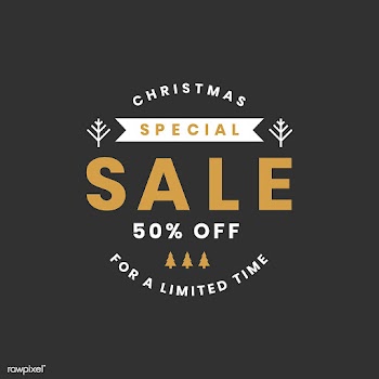 Christmas special sale 50% off vector | Free stock vector - 493780
