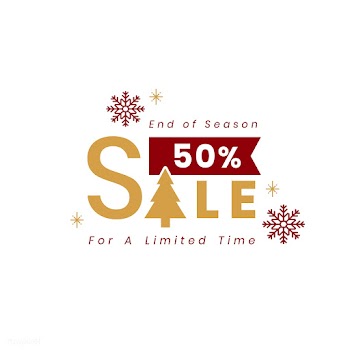 Christmas special sale 50% off vector | Free stock vector - 493788