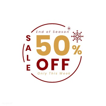 Christmas special sale 50% off vector | Free stock vector - 493793
