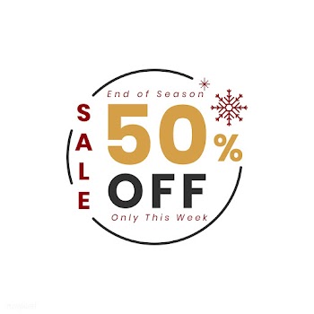 Christmas special sale 50% off vector | Free stock vector - 493796