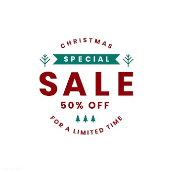 Christmas special sale 50% off vector | Free stock vector - 493806