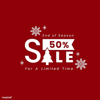 Christmas special sale 50% off vector | Free stock vector - 493824