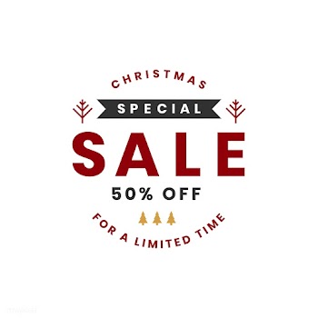 Christmas special sale 50% off vector | Free stock vector - 493835