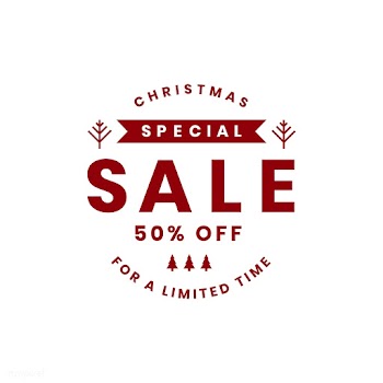 Christmas special sale 50% off vector | Free stock vector - 493836