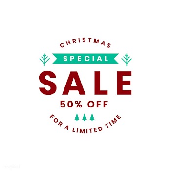 Christmas special sale 50% off vector | Free stock vector - 493838