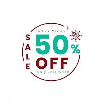 Christmas special sale 50% off vector | Free stock vector - 493841