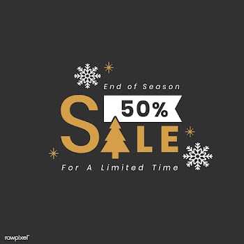 Christmas special sale 50% off vector | Free stock vector - 493843