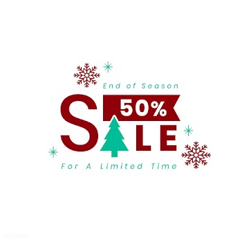 Christmas special sale 50% off vector | Free stock vector - 493859