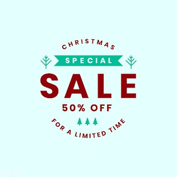 Christmas special sale 50% off vector | Free stock vector - 493867