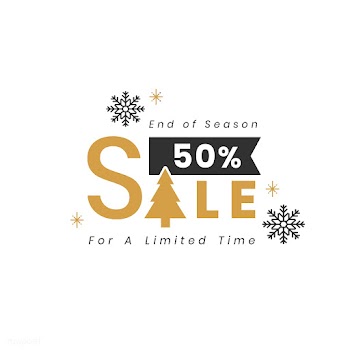 Christmas special sale 50% off vector | Free stock vector - 493868