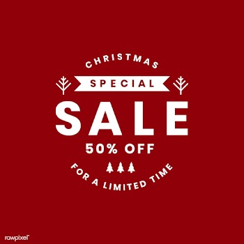 Christmas special sale 50% off vector | Free stock vector - 493870