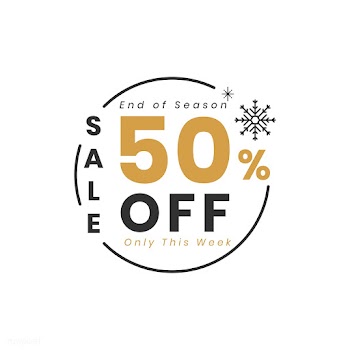 Christmas special sale 50% off vector | Free stock vector - 493877