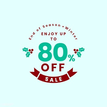 Christmas special sale 80% off vector | Free stock vector - 493764