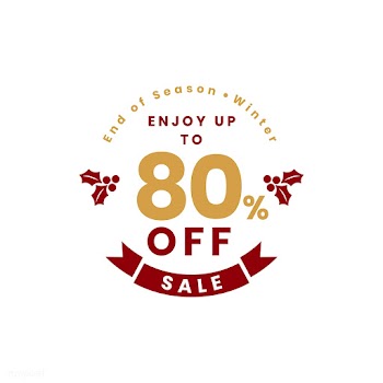 Christmas special sale 80% off vector | Free stock vector - 493785