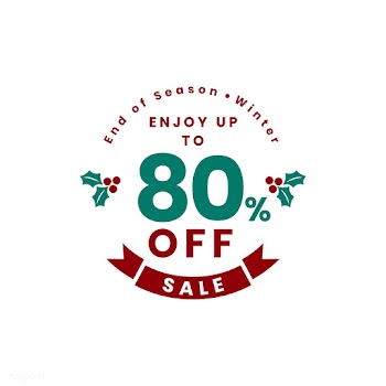 Christmas special sale 80% off vector | Free stock vector - 493787