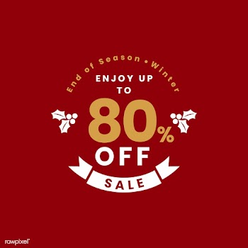 Christmas special sale 80% off vector | Free stock vector - 493798