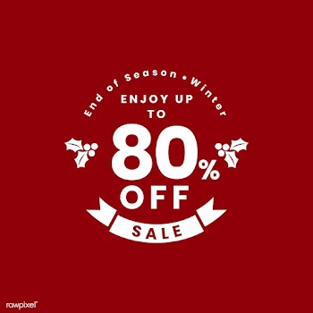 Christmas special sale 80% off vector | Free stock vector - 493846
